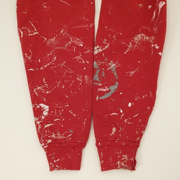 Thrashed Paint Splatter Sweatshirt Vintag Champion - Picture 3 of 8